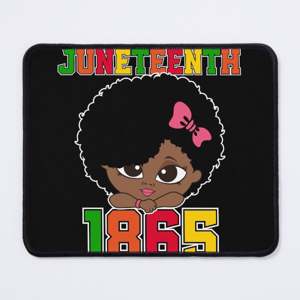 Item preview, Juneteenth Celebrating 1865 Cute Black African Girl Queen designed and sold by MobyStickers.