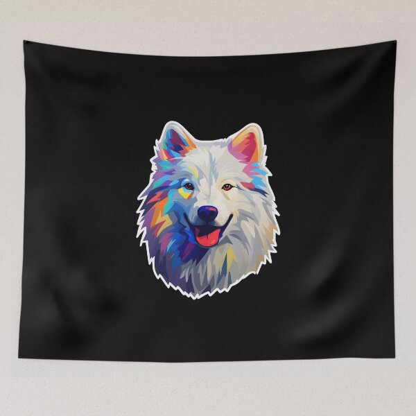 Item preview, Samoyed in WPAP style designed and sold by CUTEDOGGIEZ.