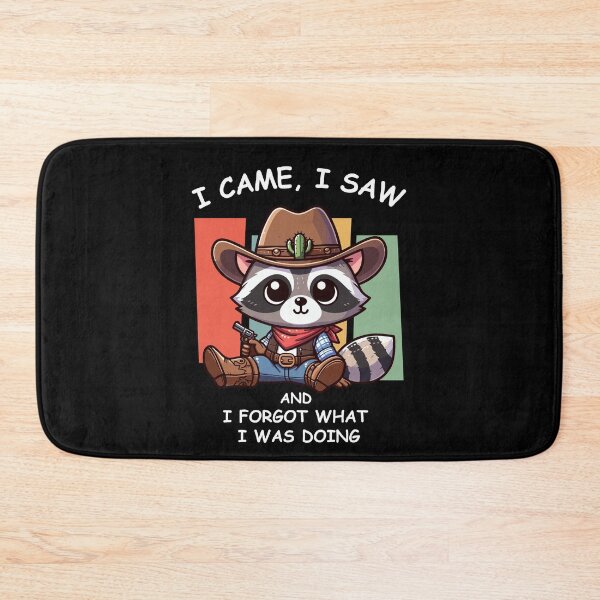 Item preview, Forgetful Cowboy Raccoon designed and sold by Kawaii-n-Spice.
