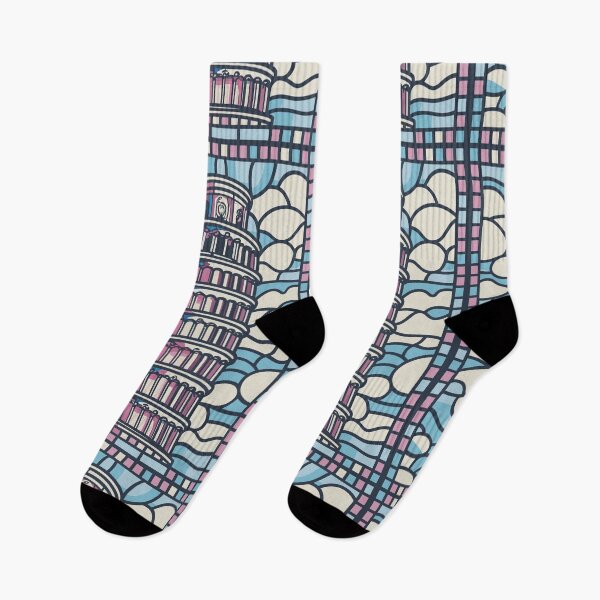 Item preview, stained glass tower of pisa designed and sold by NebulaWhimsy.