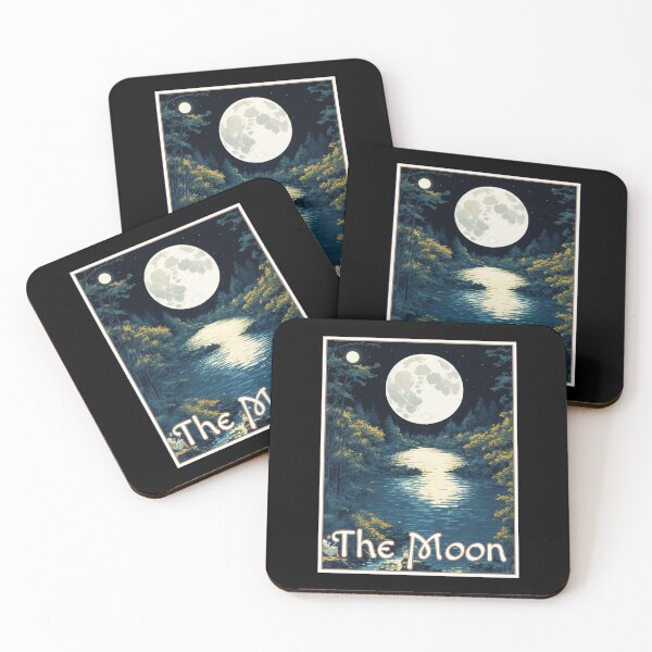 Item preview, The Moon Lake Reflection Major Arcana Card Quiet Night designed and sold by Pixel Waite.