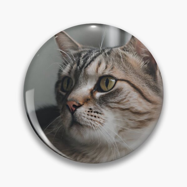 Item preview, Beautiful Tabby Cat Looking Away. Cute Kitty Cat Lover Gifts designed and sold by Cuteanimalgifts.