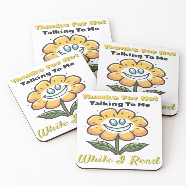 Item preview,  Thanks For Not Talking To Me While I Read, Colorful Yellow Flower Bookish For Girls designed and sold by sadedream.