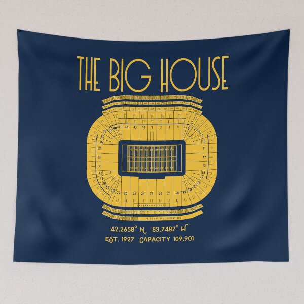 Item preview, Michigan Football Big House Stadium Poster Print designed and sold by Birch Trail Boutique.