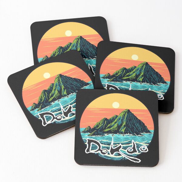 Item preview, Dokdo Sunset Serenity - Vibrant Island Art designed and sold by FebricFusion.