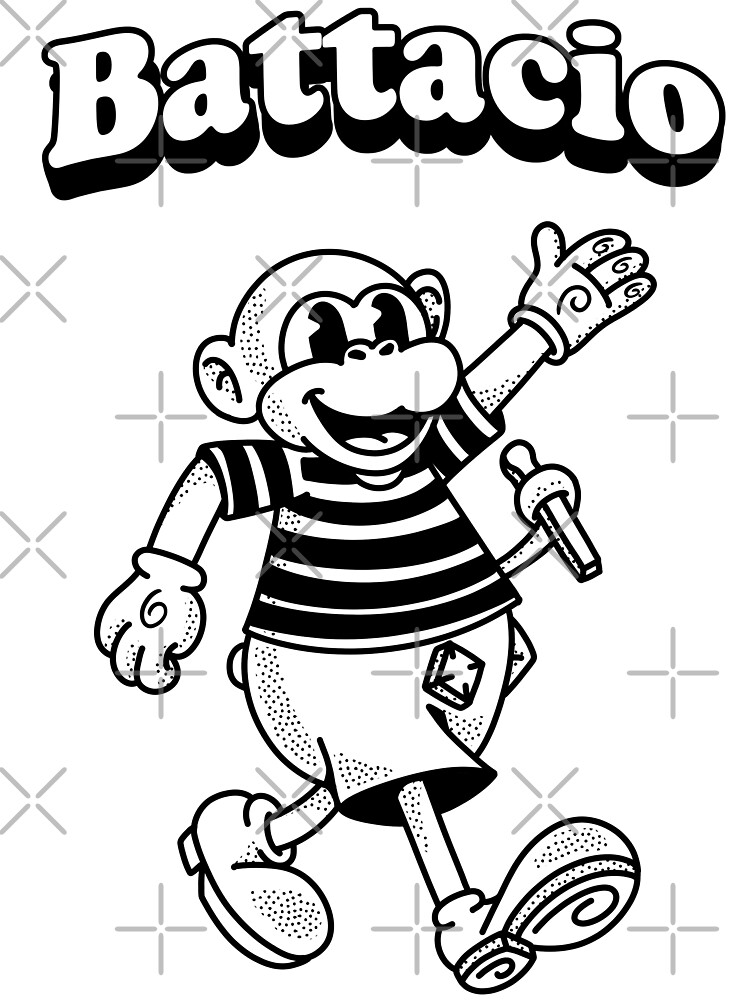 Aperçu 2 sur 2. T-shirt enfant avec l'œuvre Battacio classic créée et vendue par Battacio-shop.