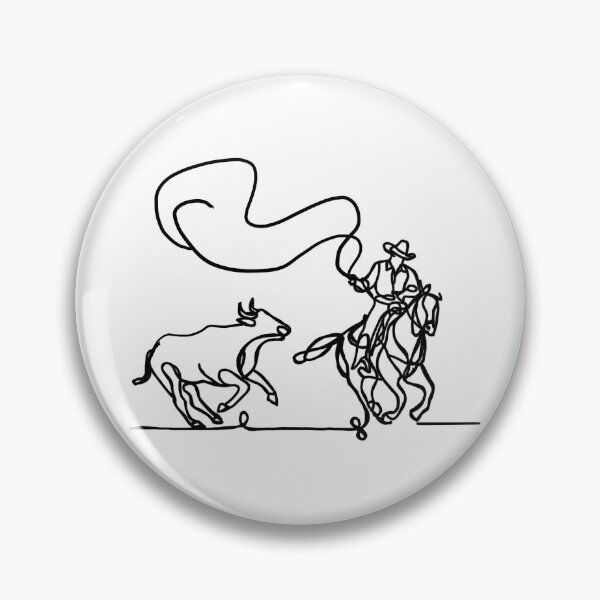 Item preview, Cowboy Line Art designed and sold by TraceyMackieArt.