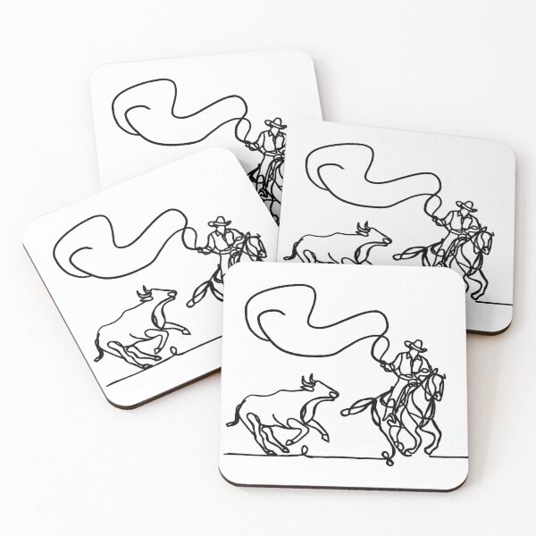 Item preview, Cowboy Line Art designed and sold by TraceyMackieArt.