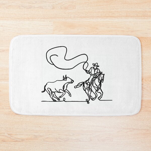 Item preview, Cowboy Line Art designed and sold by TraceyMackieArt.