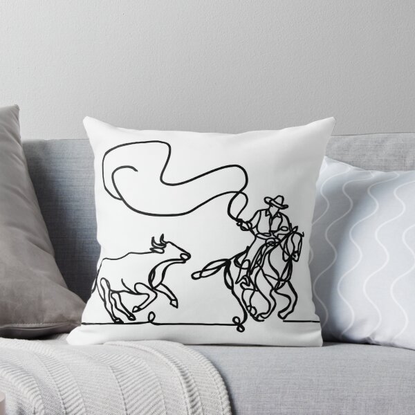 Item preview, Cowboy Line Art designed and sold by TraceyMackieArt.