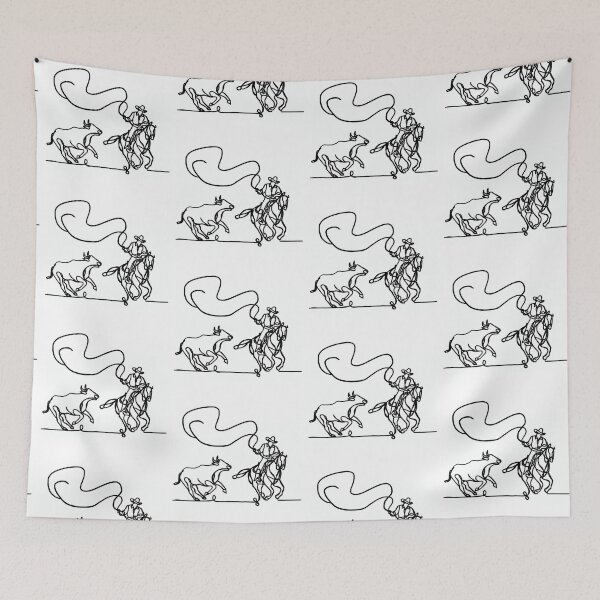 Item preview, Cowboy Line Art designed and sold by TraceyMackieArt.