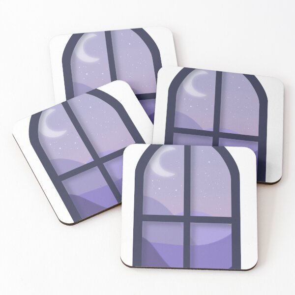 Item preview, Purple Nightscape Window Scene designed and sold by TheHermitCrab.