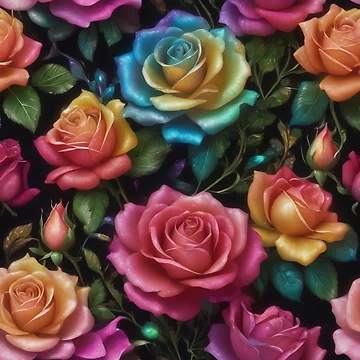 Artwork thumbnail, Colorful Roses by BotunPeony