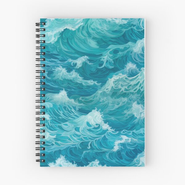 Aperçu de l'œuvre Vagues de Monet créée et vendue par PrettyPatternss.