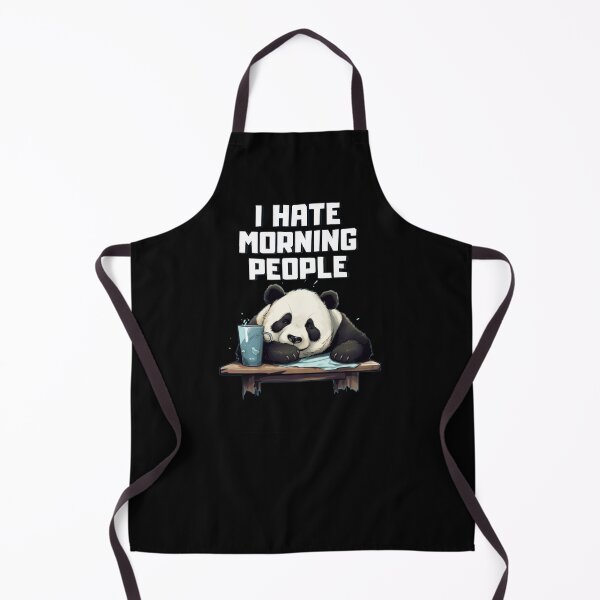 Item preview, I Hate Morning People I Hate Pandas Sarcastic Funny Panda designed and sold by Joanne's Art.