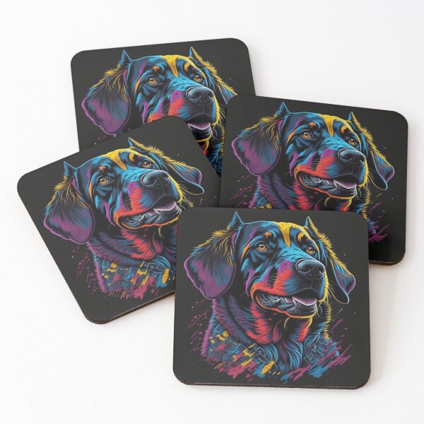 Item preview, Colorful Abstract Art Dog designed and sold by FTS-Studio.