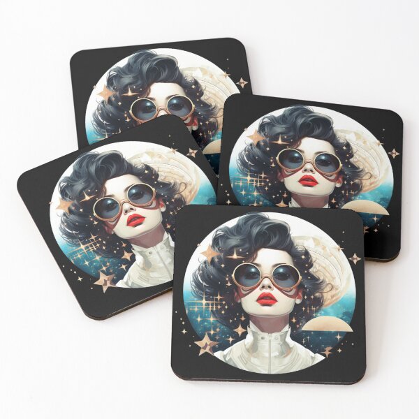 Item preview, DARK FANTASY GIRL IN BLUE SUNGLASSES CELEBRITY STYLE  designed and sold by justyna-s28.