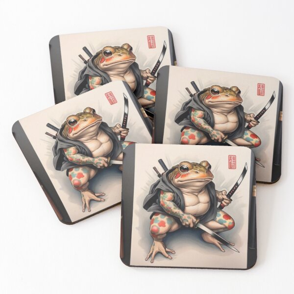 Item preview, Title: "Toad's Valor: Traditional Japanese Tattoo" designed and sold by Especiallyforu.