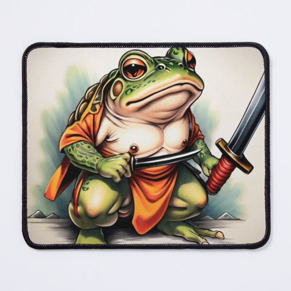 Item preview, Title: "Toad's Valor: Traditional Japanese Tattoo" designed and sold by Especiallyforu.