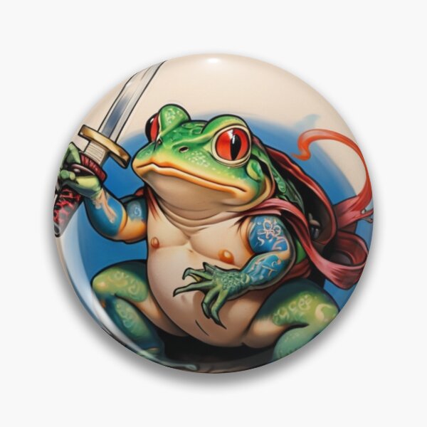 Item preview, Title: "Toad's Valor: Traditional Japanese Tattoo" designed and sold by Especiallyforu.