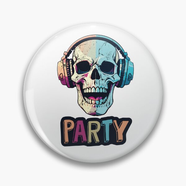 Item preview, Party With Skull Listen Music designed and sold by zehrinads.