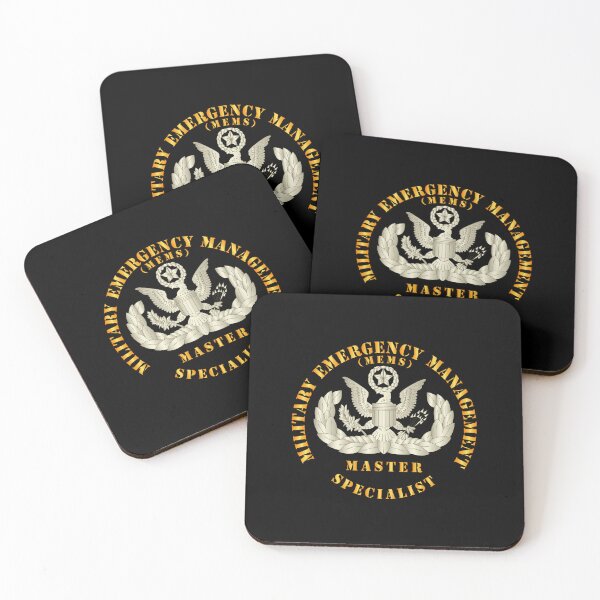 Item preview, ARNG - Military Emergency Management Specialist - Master - Gold designed and sold by Military Insignia Products.