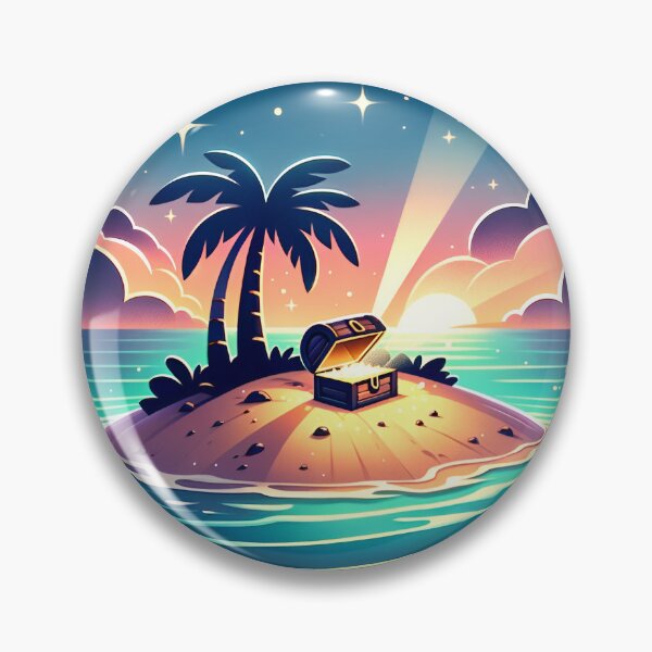 Item preview, Deserted Pirate Island Treasure Trove designed and sold by RobertMartinArt.