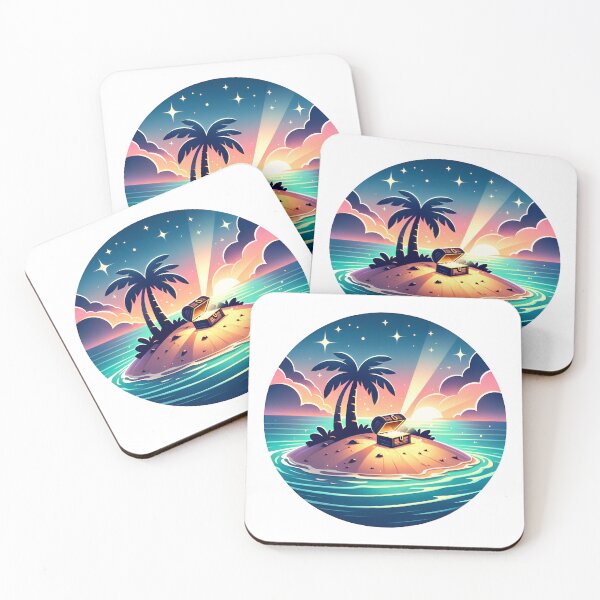 Item preview, Deserted Pirate Island Treasure Trove designed and sold by RobertMartinArt.