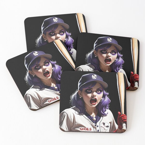 Artikelvorschau, Ghouls – Weibliches Baseballteam entworfen und verkauft von FatCatStudios.