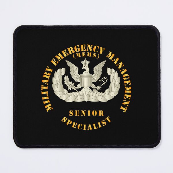 Item preview, ARNG - Military Emergency Management Specialist - Senior - Gold designed and sold by Military Insignia Products.