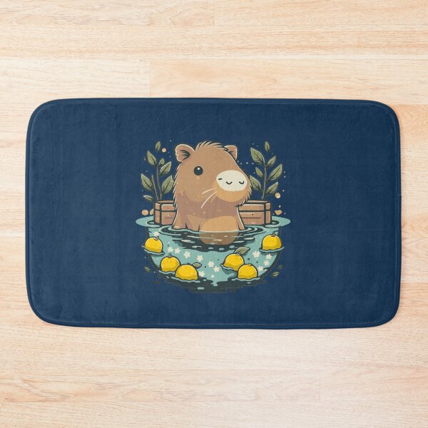 Item preview, Capybara soaking in Yuzu Onsen designed and sold by EclipseThreads.