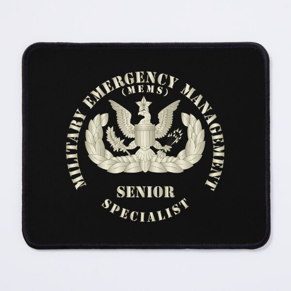 Item preview, ARNG - Military Emergency Management Specialist - Senior - Silver designed and sold by Military Insignia Products.