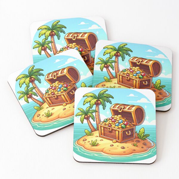 Item preview, Deserted Pirate Island Treasure Trove designed and sold by RobertMartinArt.