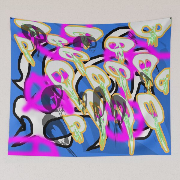 Item preview, Flying Skulls (Birthday) designed and sold by skullbal.