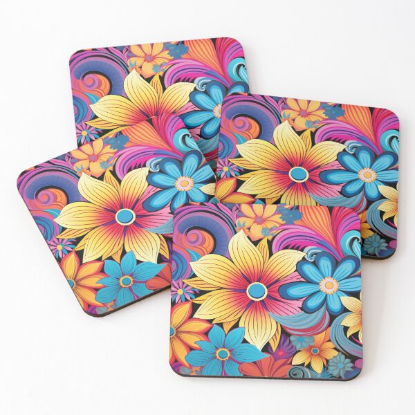 Item preview, Wonderful Vibrant Flowers Pattern #7 designed and sold by GrinGalore.