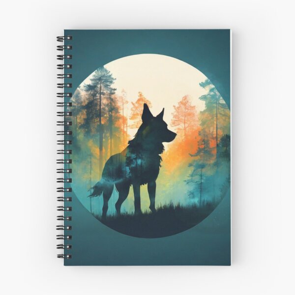 Item preview, Title: "Nordic Wilderness: Silhouette Double Exposure" designed and sold by Especiallyforu.
