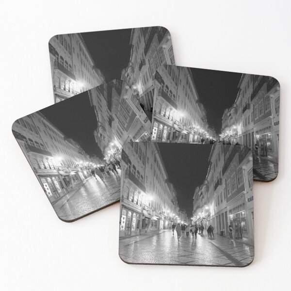 Item preview, Strolling in Coimbra at Night - B-W designed and sold by Brian Shaw.