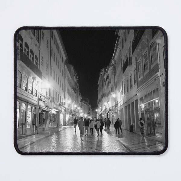 Item preview, Strolling in Coimbra at Night - B-W designed and sold by Brian Shaw.