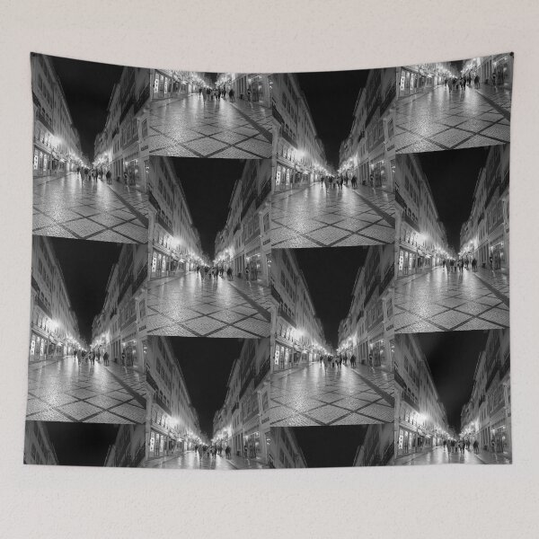 Item preview, Strolling in Coimbra at Night - B-W designed and sold by Brian Shaw.