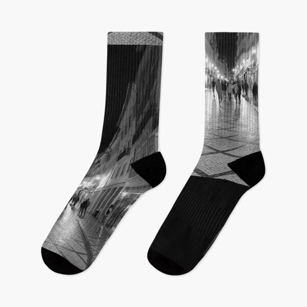 Item preview, Strolling in Coimbra at Night - B-W designed and sold by Brian Shaw.