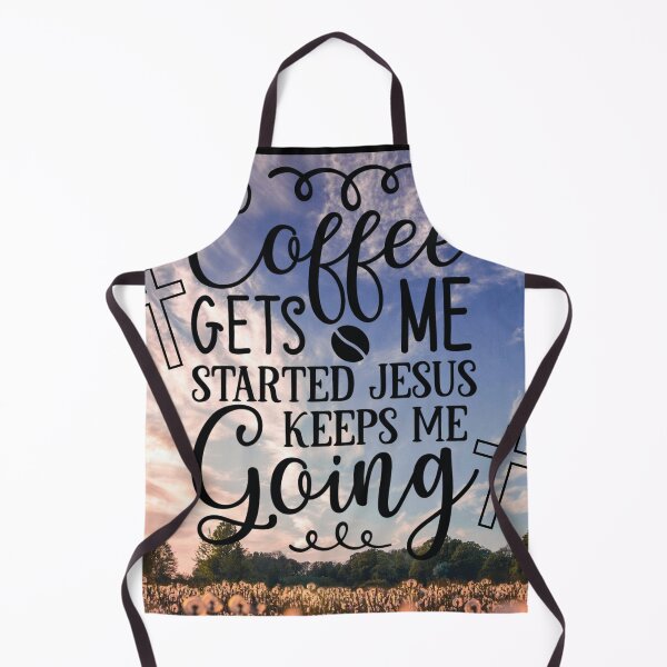 Item preview, Coffee gets me started, Jesus keeps me going! designed and sold by Pixelpenguin23.