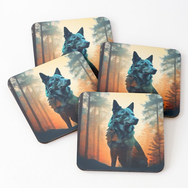Item preview, Title: "Nordic Wilderness: Silhouette Double Exposure" designed and sold by Especiallyforu.