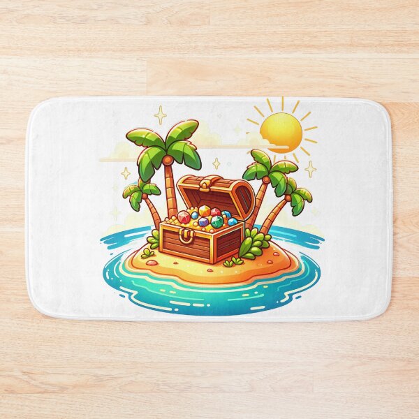 Item preview, Deserted Pirate Island Treasure Trove designed and sold by RobertMartinArt.
