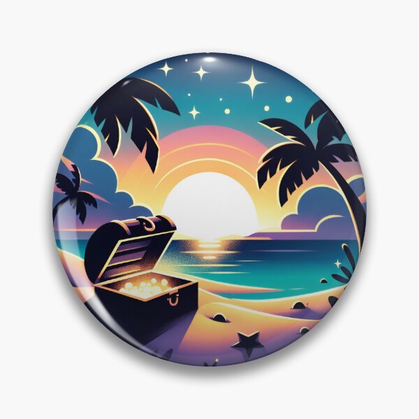 Item preview, Deserted Pirate Island Treasure Trove designed and sold by RobertMartinArt.
