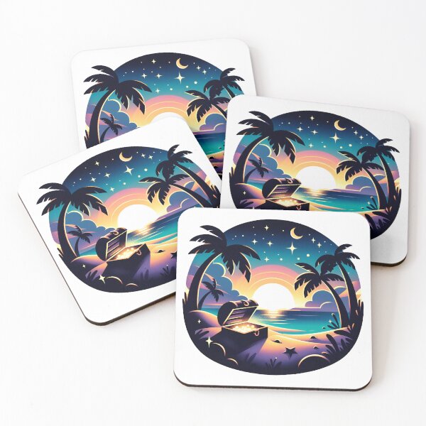 Item preview, Deserted Pirate Island Treasure Trove designed and sold by RobertMartinArt.