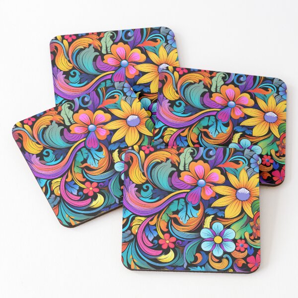Item preview, Wonderful Vibrant Flowers Pattern #8 designed and sold by GrinGalore.