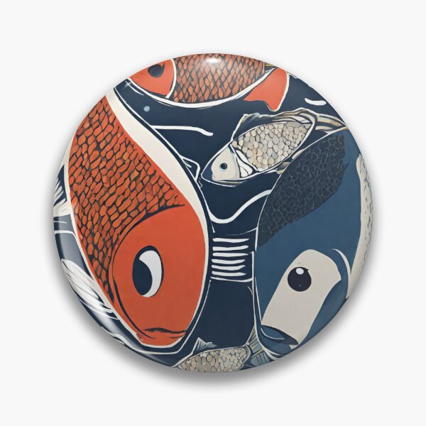Item preview, Modern Abstract Colorful Fish Art designed and sold by Cuteanimalgifts.