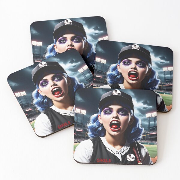 Item preview, Ghouls - Female Baseball Team designed and sold by FatCatStudios.