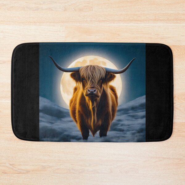 Item preview, Highland Cow & the Moon designed and sold by Zenvo.