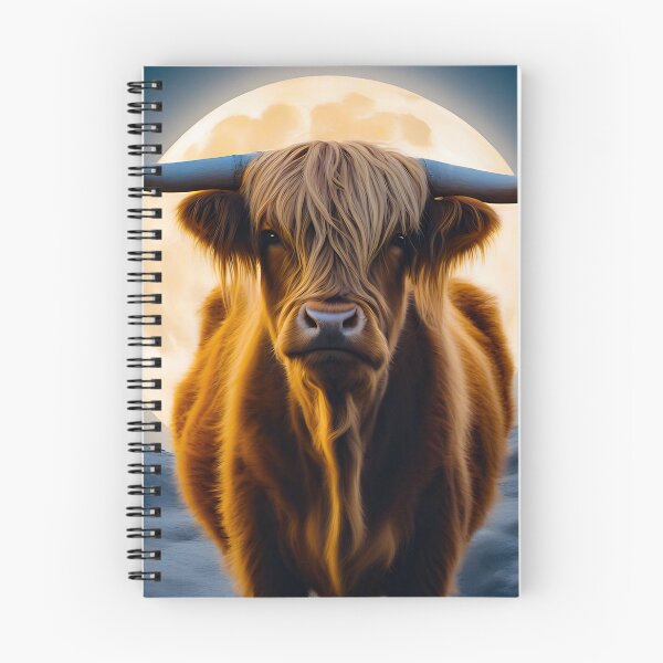 Item preview, Highland Cow & the Moon designed and sold by Zenvo.